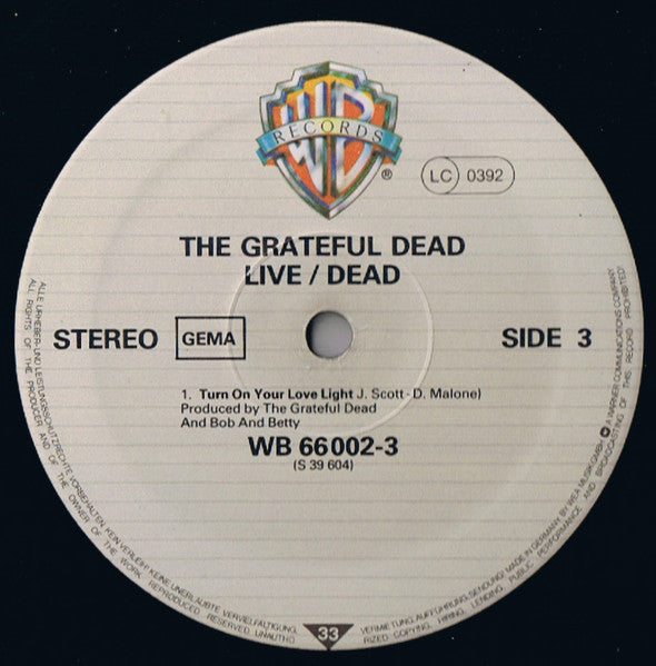 The Grateful Dead - Live/Dead (LP) [Germany] RP (Near Mint (NM or M-))