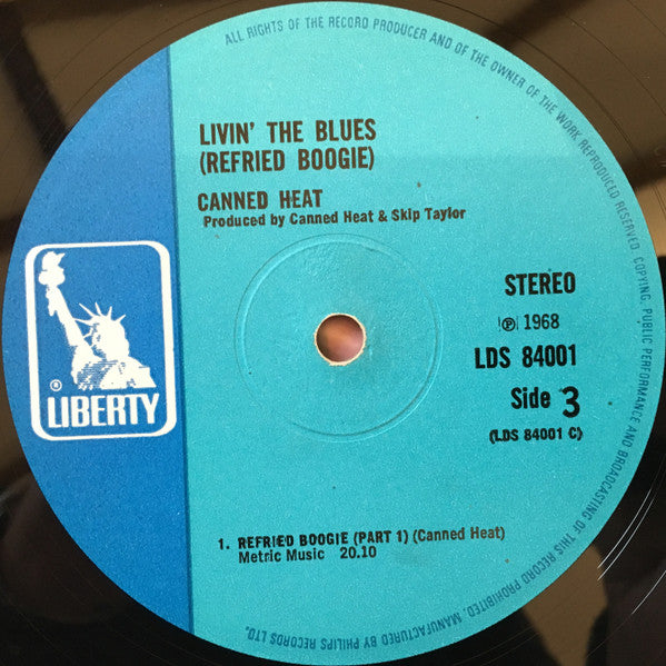 Canned Heat - Living The Blues (LP) [UK] 1st