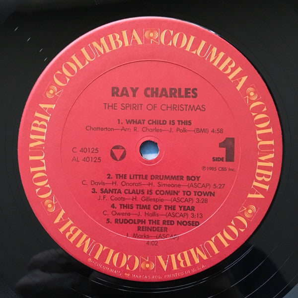 Ray Charles - The Spirit Of Christmas (1985 US Press)