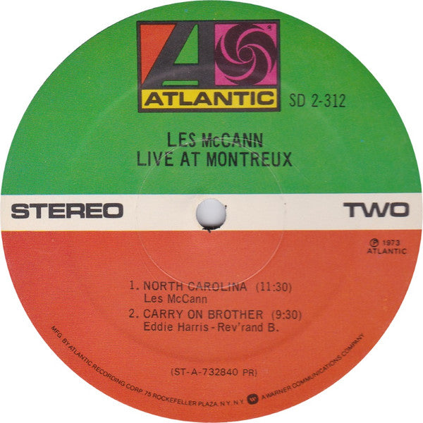 Les McCann - Live At Montreux (LP) [US] RP (Very Good Plus (VG+))