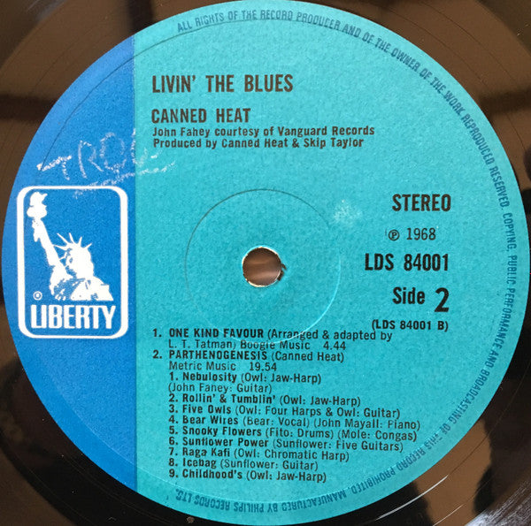 Canned Heat - Living The Blues (LP) [UK] 1st