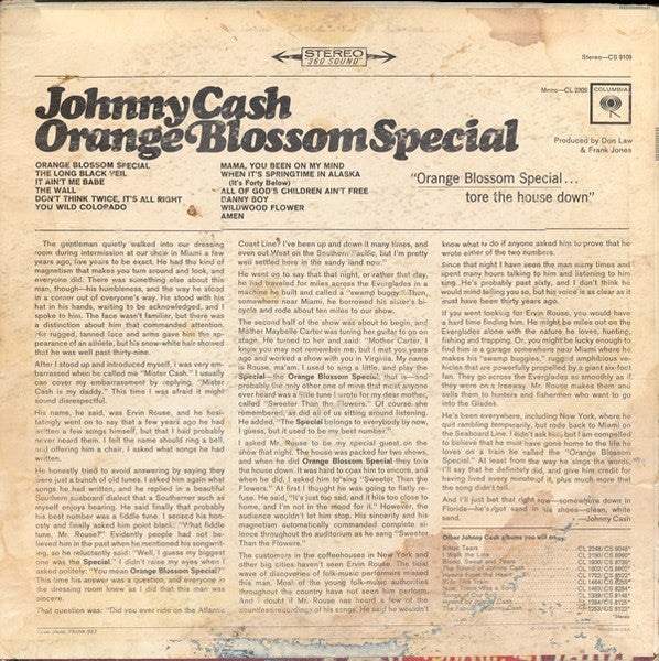 Johnny Cash - Orange Blossom Special (1965 US Press)