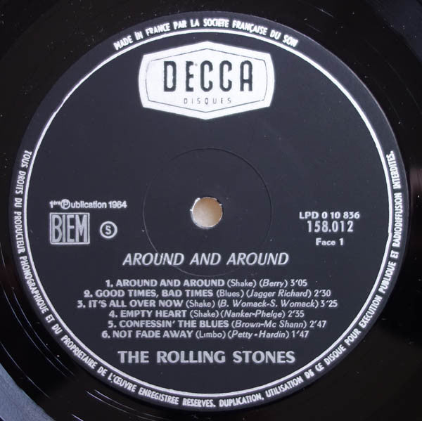 The Rolling Stones - Around And Around (LP) [France] 1st (Very Good (VG))