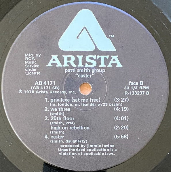 Patti Smith Group - Easter