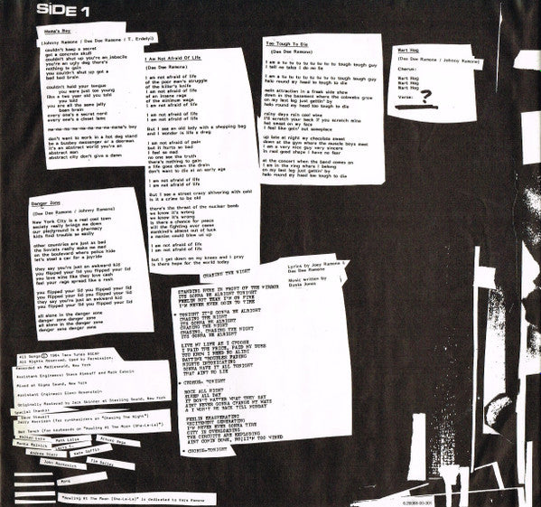 Ramones - Too Tough To Die (LP) [Germany] 1989 RP