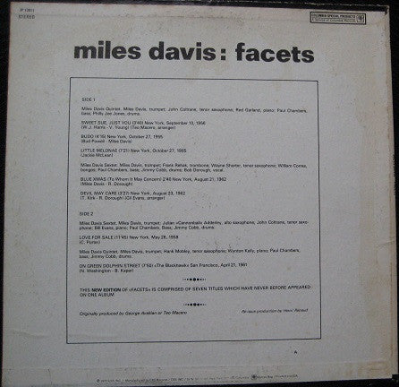 Miles Davis - Facets (1977 Compilation)