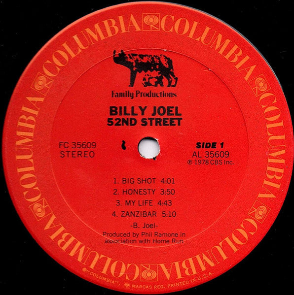 Billy Joel - 52nd Street (LP) [US] 1st (Very Good Plus (VG+))