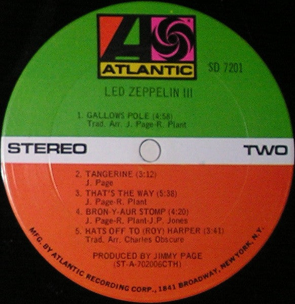 Led Zeppelin - Led Zeppelin III (LP) [US] 1st (Very Good Plus (VG+))