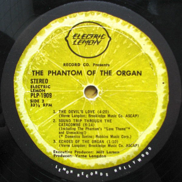 Verne Langdon - The Phantom Of The Organ (1973 Press)