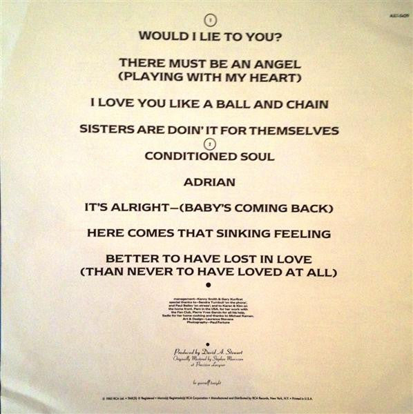 Eurythmics - Be Yourself Tonight (LP) [US] 1st (Mint (M))