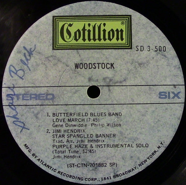 Various - Woodstock - Music From The Original Soundtrack And More (3xLP 1970 Press)
