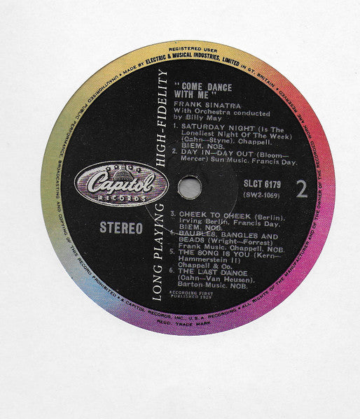 Frank Sinatra - Come Dance With Me! (1959 UK Press)