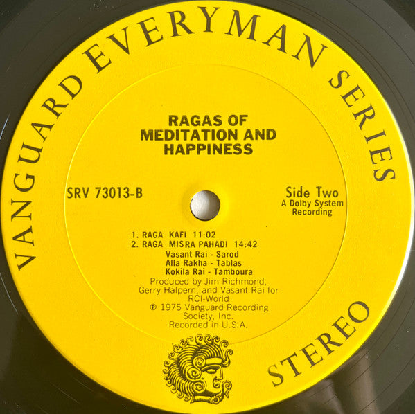 Vasant Rai - Play Ragas Of Meditation And Happiness (LP) [US] 1st (Very Good Plus (VG+))