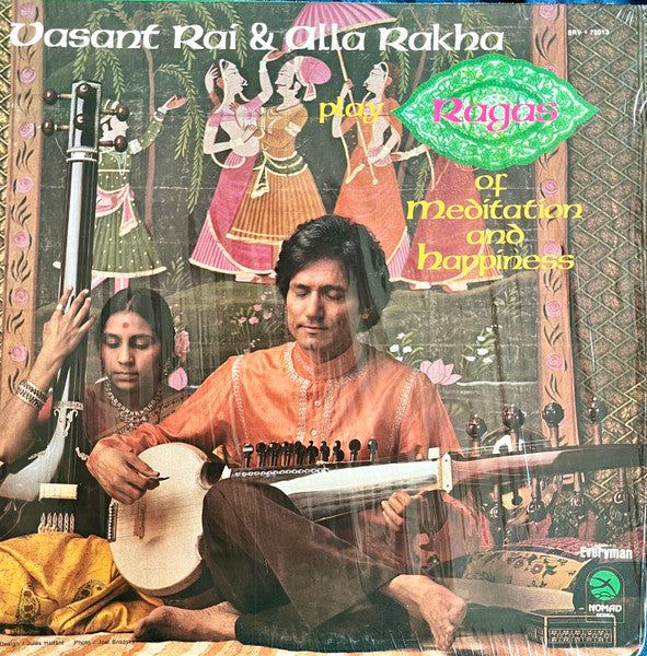 Vasant Rai - Play Ragas Of Meditation And Happiness (LP) [US] 1st (Very Good Plus (VG+))