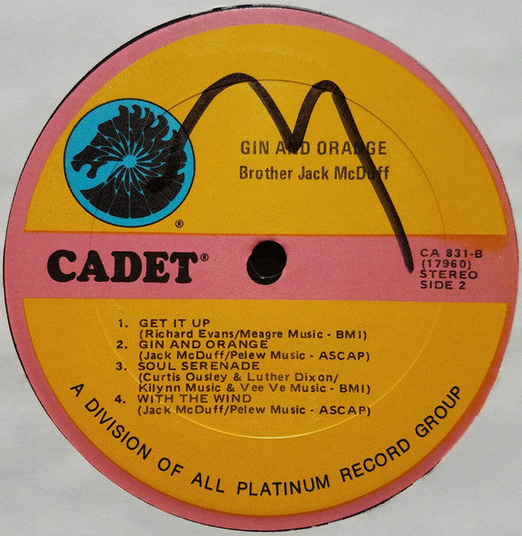 Brother Jack McDuff - Gin And Orange (LP) [US] 1977 RP (Mint (M))