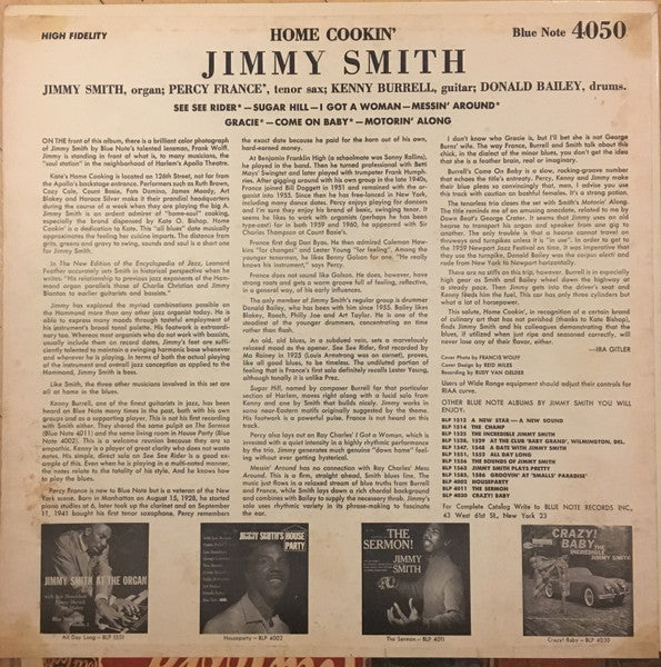 Jimmy Smith - Home Cookin' (LP) [US] 1964 RP (Very Good Plus (VG+))