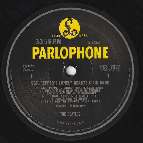 The Beatles - Sgt. Pepper's Lonely Hearts Club Band (LP) [US] 2017 RP