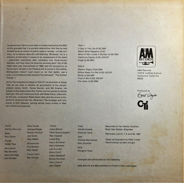 Wes Montgomery - A Day In The Life (LP) [US] RP (Near Mint (NM or M-))