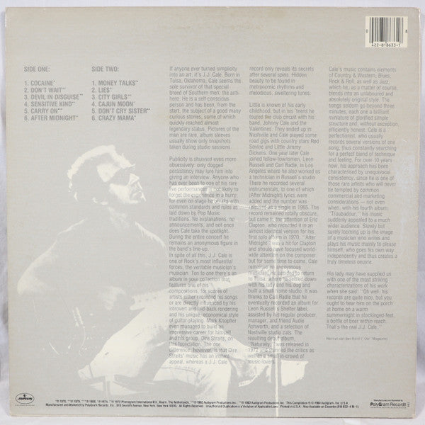 J.J. Cale - Special Edition (LP) [US] 1st (Near Mint (NM or M-))