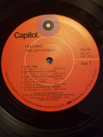 The Lettermen - Feelings (LP) [US] 1st (Mint (M))