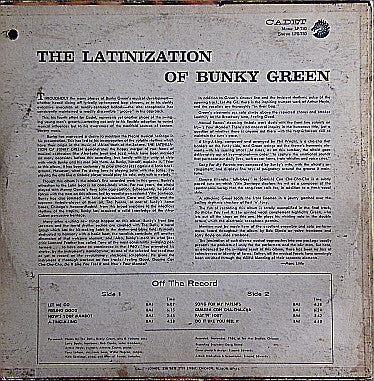 Bunky Green - The Latinization Of Bunky Green (PROMO)