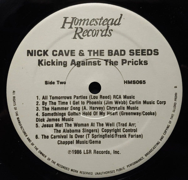 Nick Cave & The Bad Seeds - Kicking Against The Pricks (LP) [US] 1st (Very Good Plus (VG+))