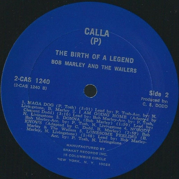 Bob Marley & The Wailers - The Birth Of A Legend (1976 2xLP)