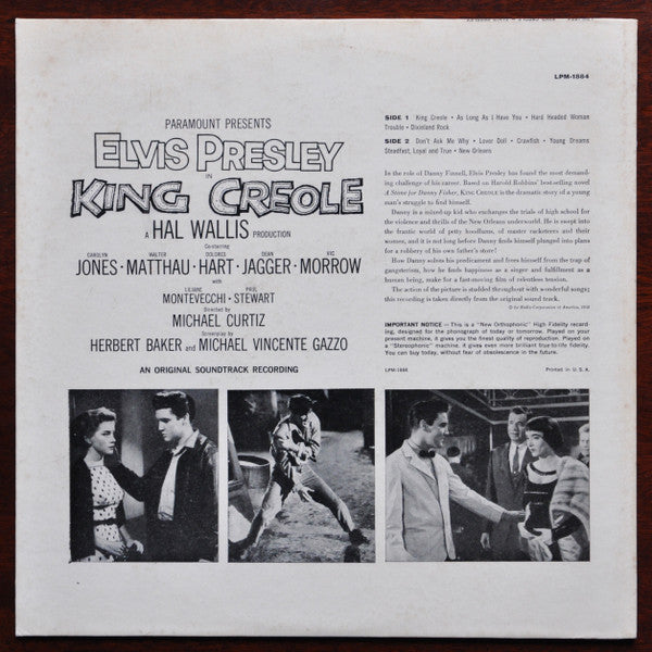 Elvis Presley - King Creole (LP) [US] 1st