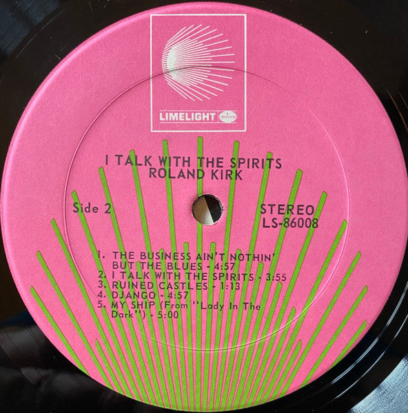 Roland Kirk - I Talk With The Spirits (LP) [US] 1968 RP (Near Mint (NM or M-))