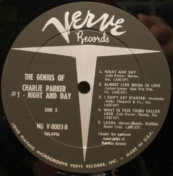 Charlie Parker And His Orchestra - Night And Day (LP) [US] 1960 RP (Very Good Plus (VG+))