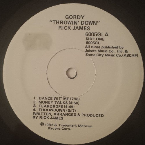Rick James - Throwin' Down (1982 PROMO)