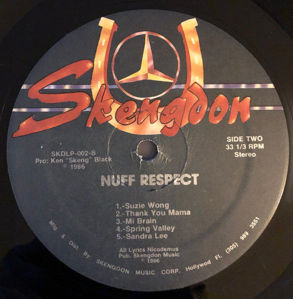 Nicodemus - Nuff Respect (LP) [US] 1st