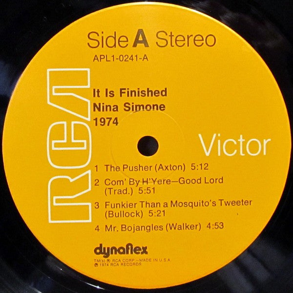 Nina Simone - It Is Finished  (LP) [US] 1st (Very Good Plus (VG+))
