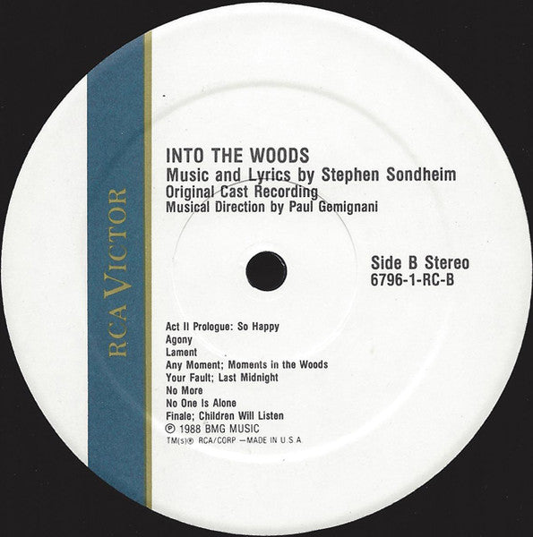 Stephen Sondheim - Into The Woods (Original Cast Recording) (LP) [US] 1st (Near Mint (NM or M-))