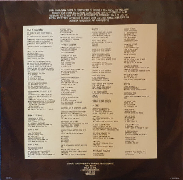 Ozzy Osbourne - Bark At The Moon (LP) [Europe] RP