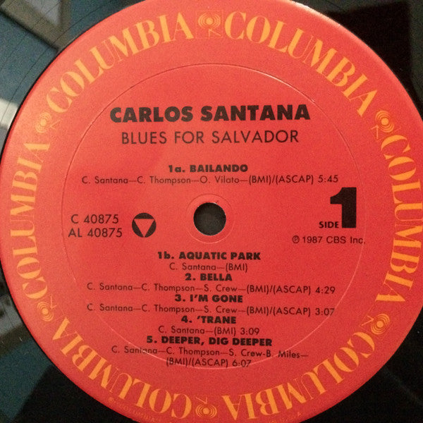 Carlos Santana - Blues For Salvador (1987 STEREO)