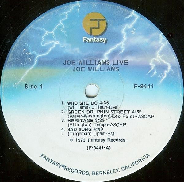 Joe Williams - Joe Williams Live (LP) [US] RP (Mint (M))