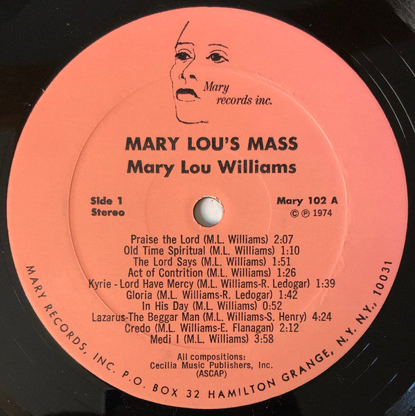 Mary Lou Williams - Mary Lou's Mass (LP) [US] 1st (Very Good Plus (VG+))