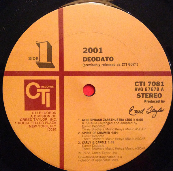 Eumir Deodato - 2001 (1977 RE)