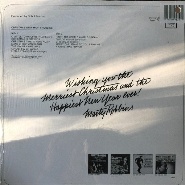 Marty Robbins - Christmas With Marty Robbins (LP) [US] RP (Mint (M))