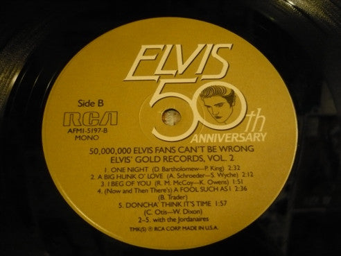 Elvis Presley - 50,000,000 Elvis Fans Can't Be Wrong (Elvis' Gold Records, Vol. 2) (LP) [US] 1984 RP (Near Mint (NM or M-))