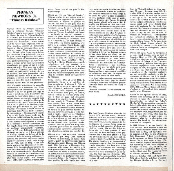 Phineas Newborn Jr. - Phineas' Rainbow (LP) [France] RP (Very Good Plus (VG+))