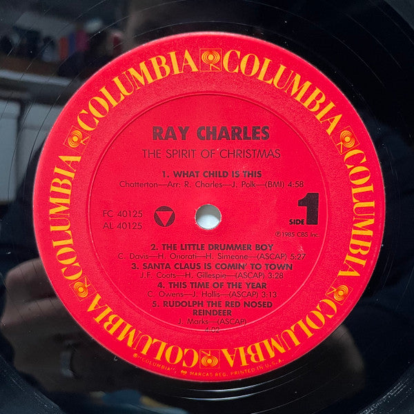 Ray Charles - The Spirit Of Christmas (1985 US Press)
