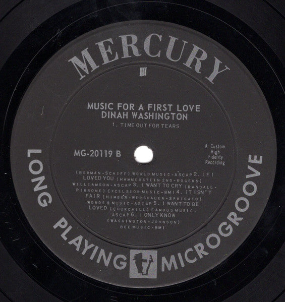 Dinah Washington - Music For A First Love (1956 MONO)