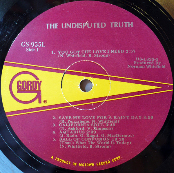 The Undisputed Truth - The Undisputed Truth (LP) [US] 1st (Very Good (VG))
