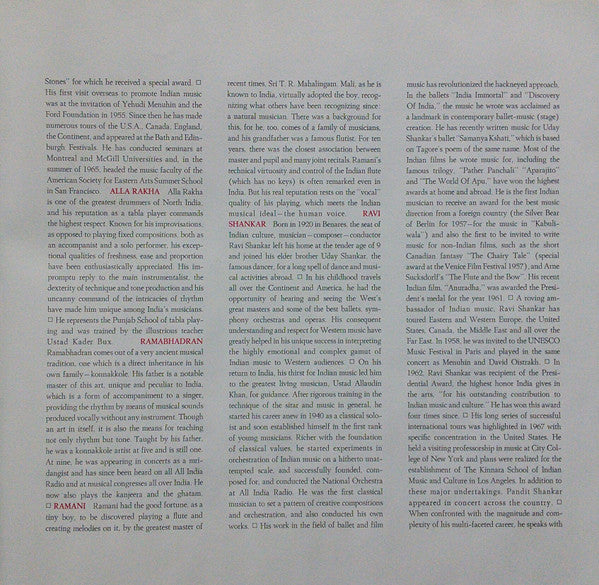 Various - The Anthology Of Indian Music Volume One (LP) [US] 1st (Very Good Plus (VG+))