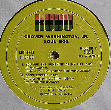 Grover Washington, Jr. - Soul Box (1973 STEREO)