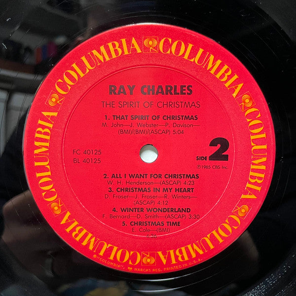 Ray Charles - The Spirit Of Christmas (1985 US Press)