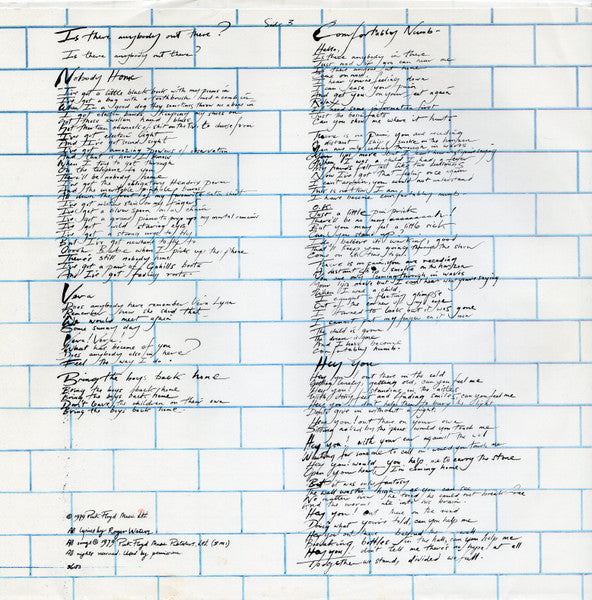 Pink Floyd - The Wall (LP) [US] 1982 RP