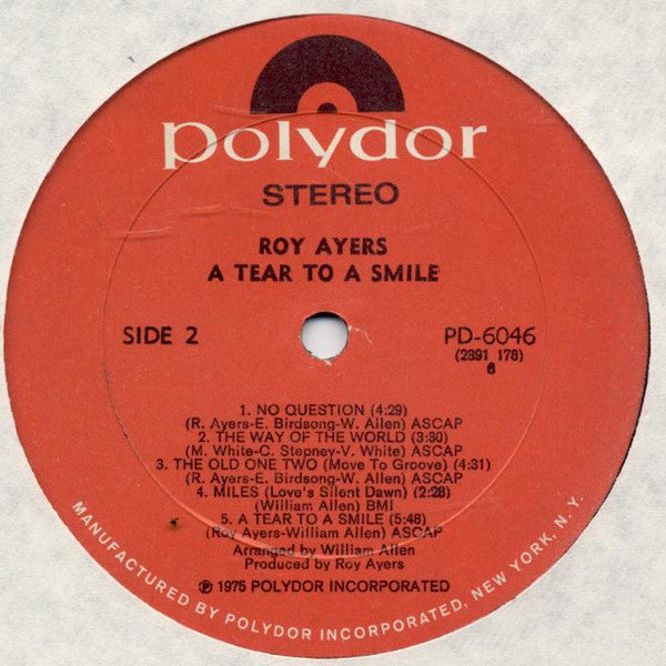 Roy Ayers Ubiquity - A Tear To A Smile (LP) [US] 1st (Very Good Plus (VG+))